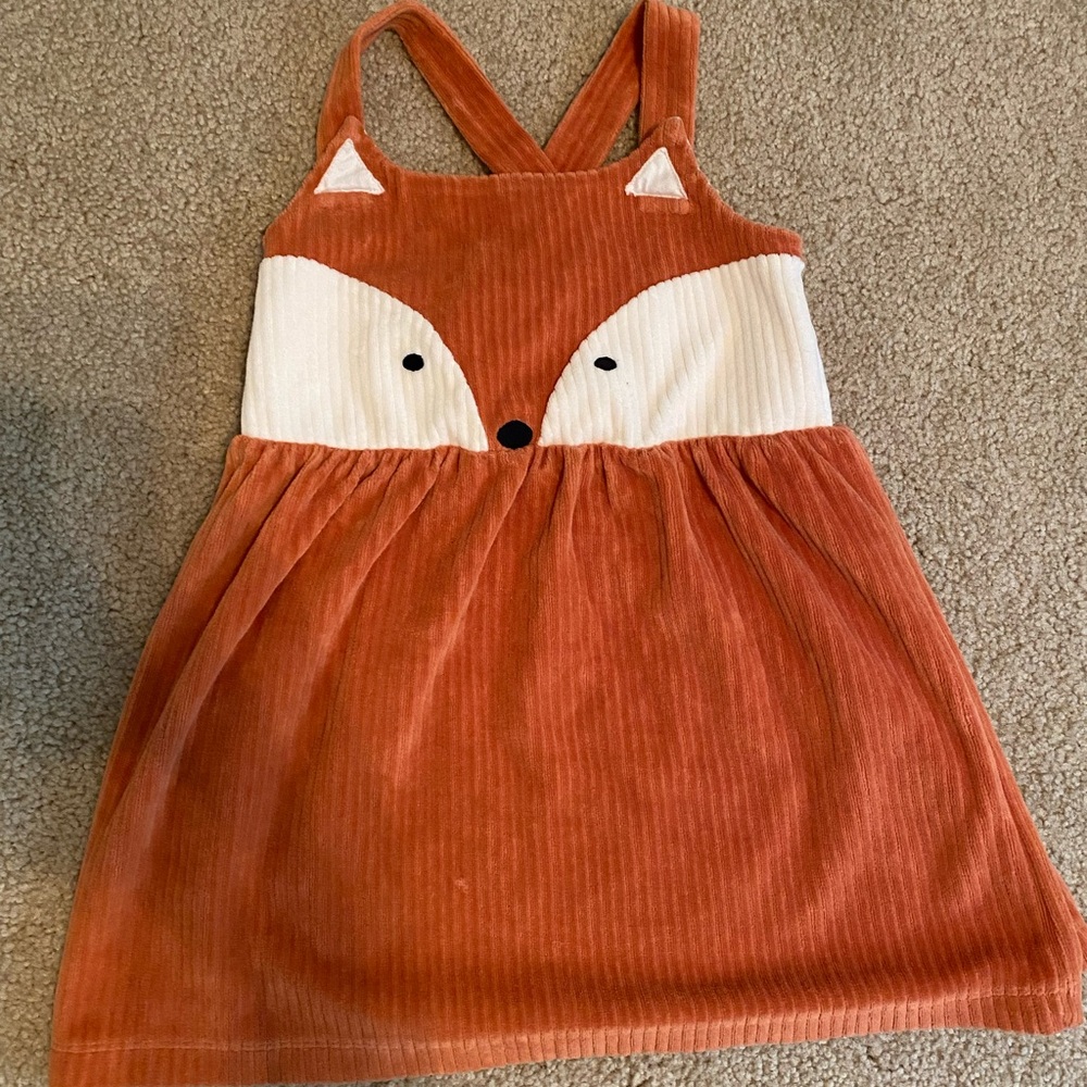 Hanna Andersson Corduroy Fox Jumper 3T
